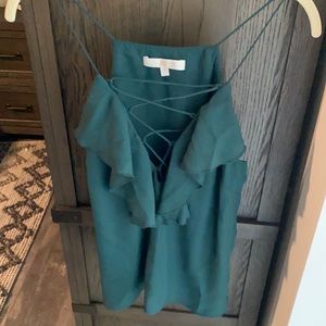 Silky satin texture tank top